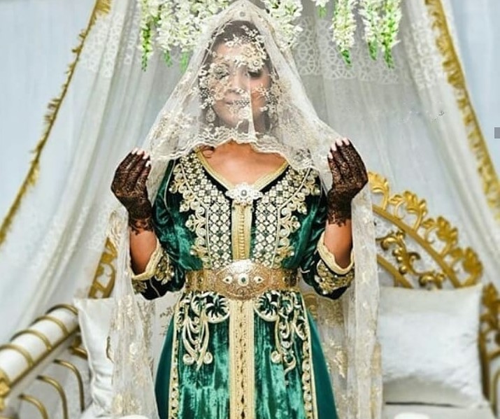 Tissus pour caftan marocain 2021 pour mariée